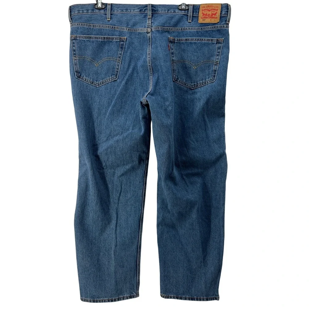 Levis 550‎ Relaxed Fit Mens Jeans 48x32 Medium Wash Blue Denim 01550-4891
